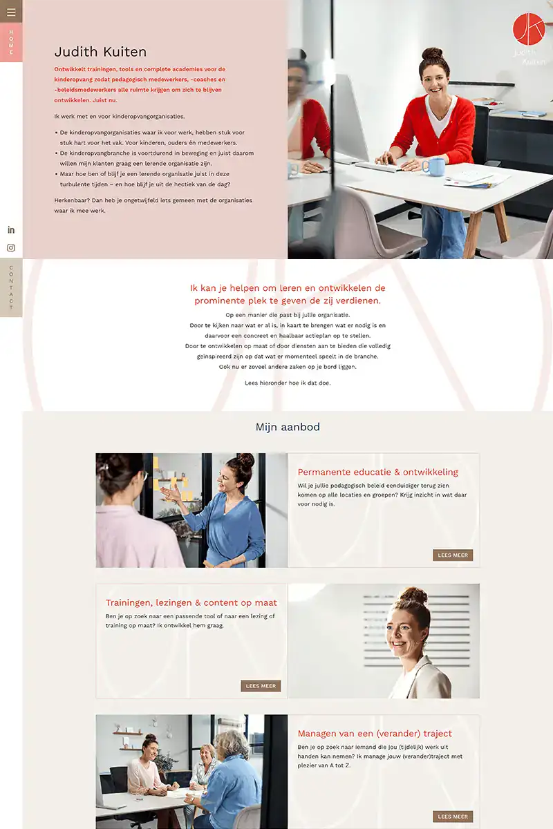 Webdesign Portfolio Judith Kuiten