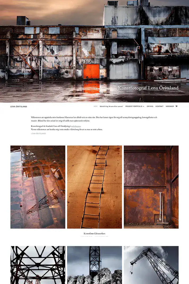 Webdesign Portfolio Lena Oritsland Webshop