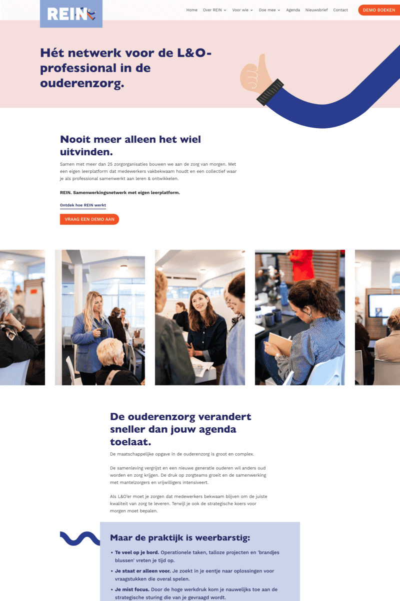 Webdesign Portfolio Stichting Rein