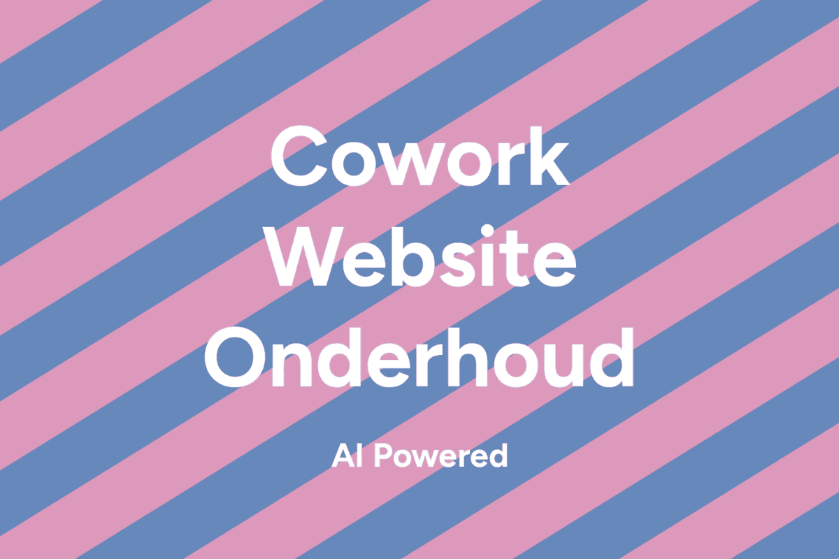 cowork website onderhoud your website made easy