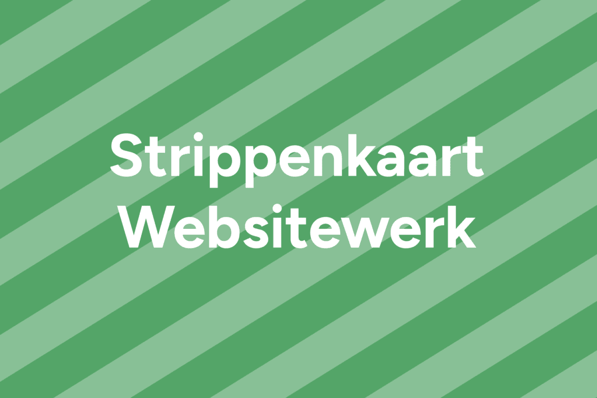 strippenkaart websitewerk your website made easy