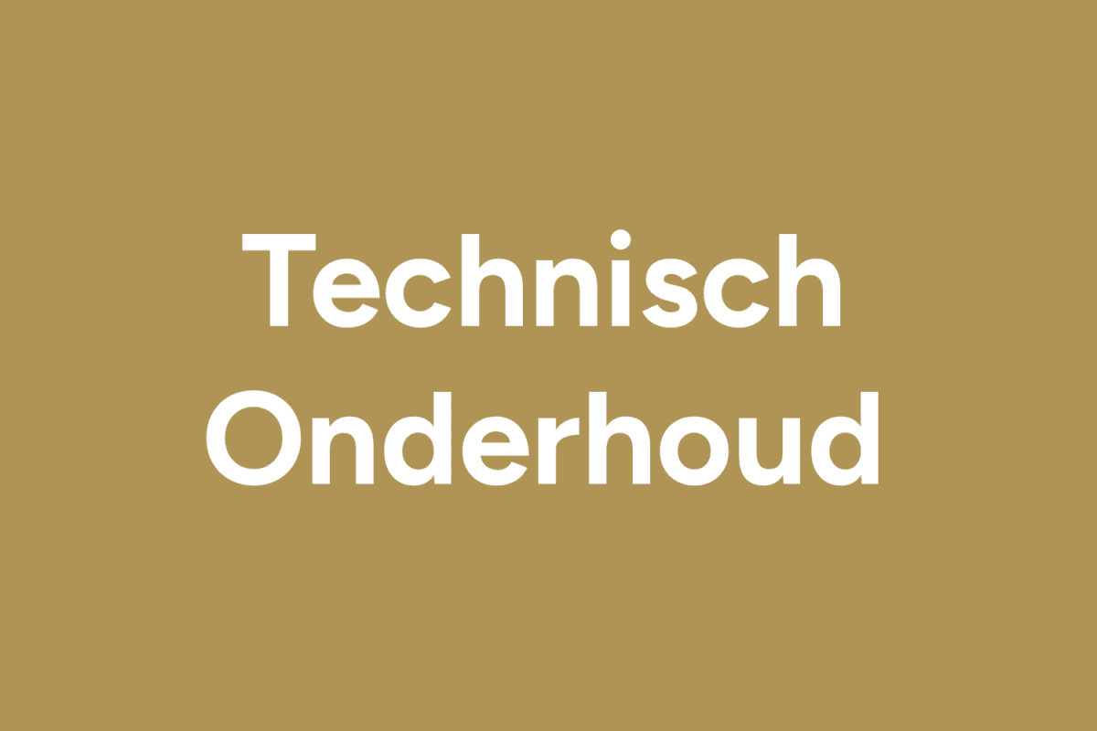 technisch onderhoud
