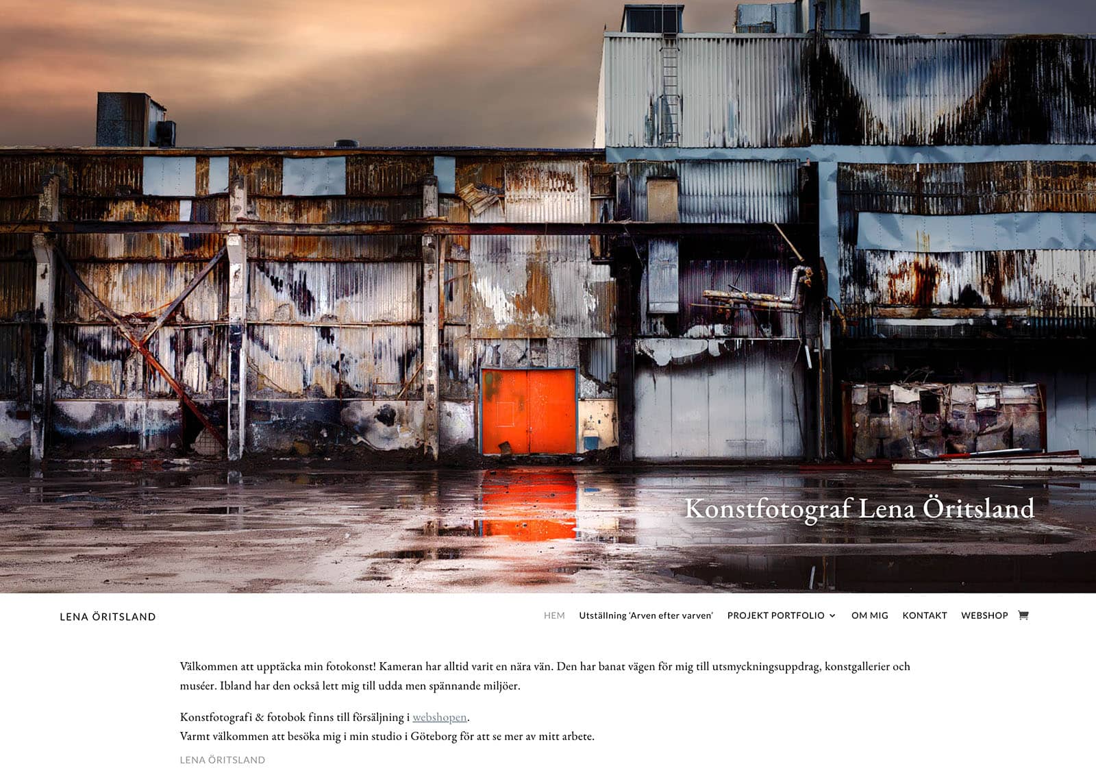 Website for Lena Öritsland